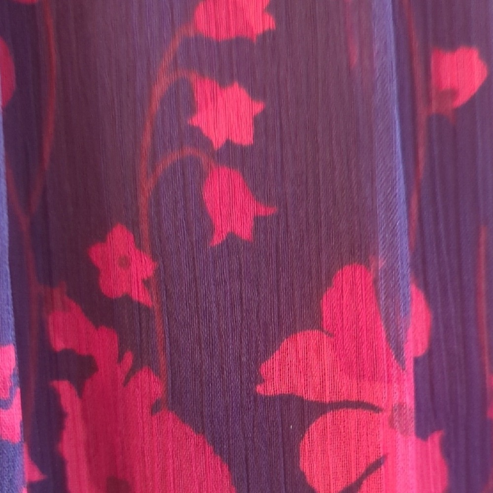 Tommy Hilfiger Purple and Red Dress Sleeveless floral dress-Dark floral - Picture 3 of 5